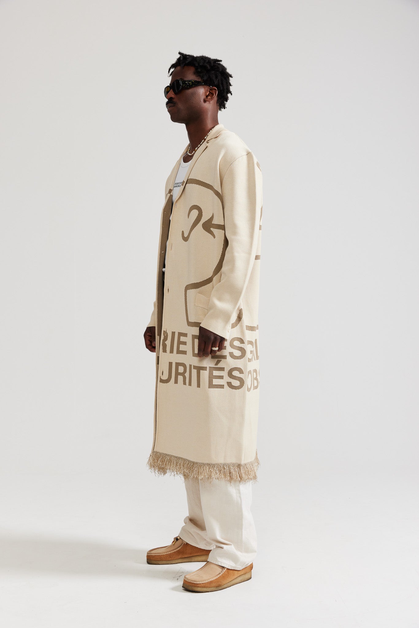 Galleria | Obscurities Knit Lounge Coat - Natural