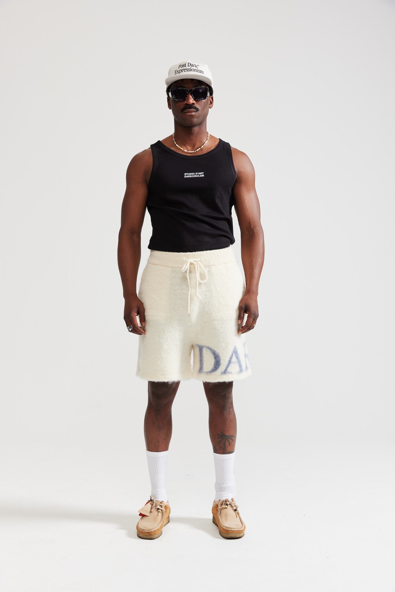 Mohair Shorts - Bone White