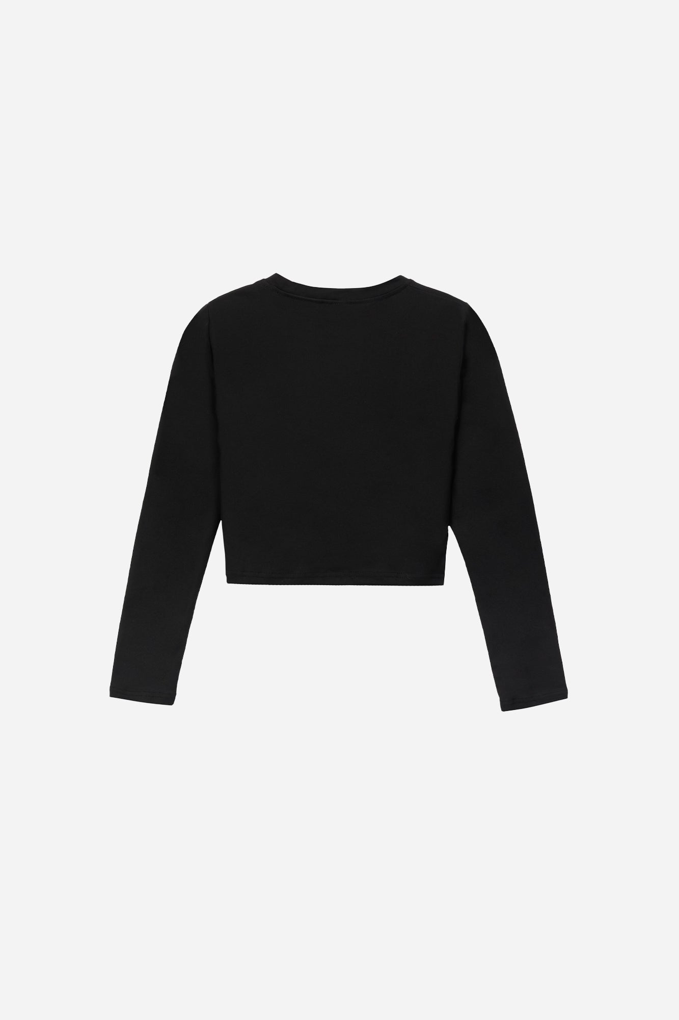 Galleria Long sleeve cropped top - Black