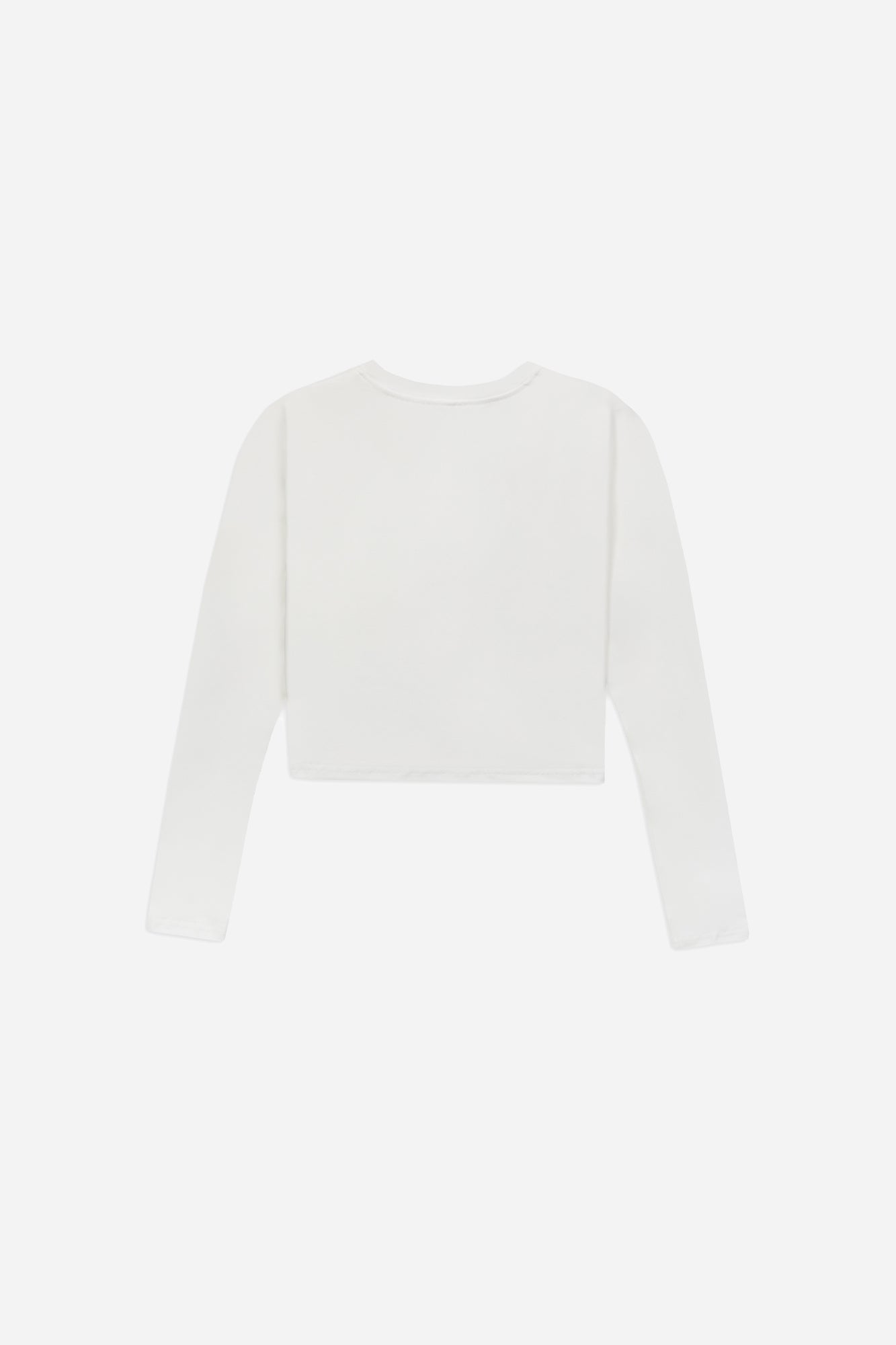 Galleria Long sleeve cropped top - White