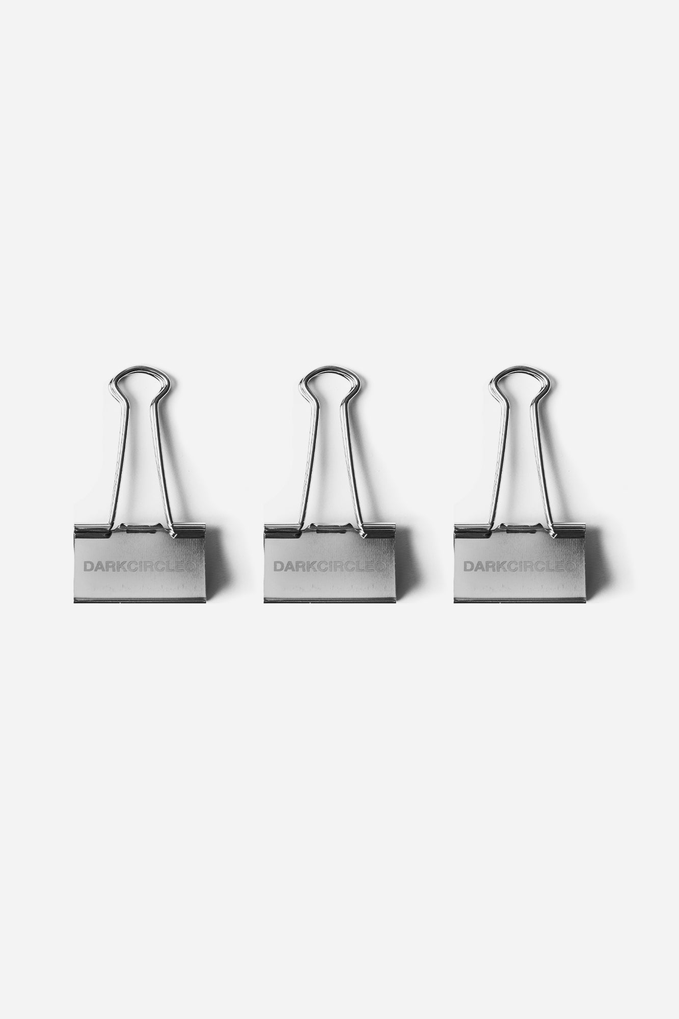 Silver Binder Clips - Pack of 3