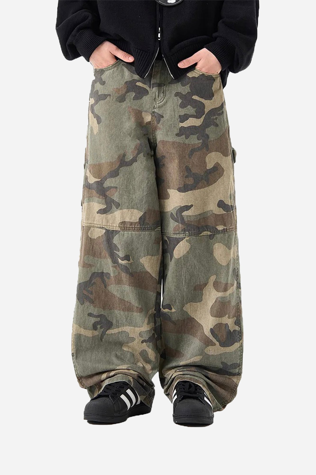 Washed Cargo - Woodland Camo