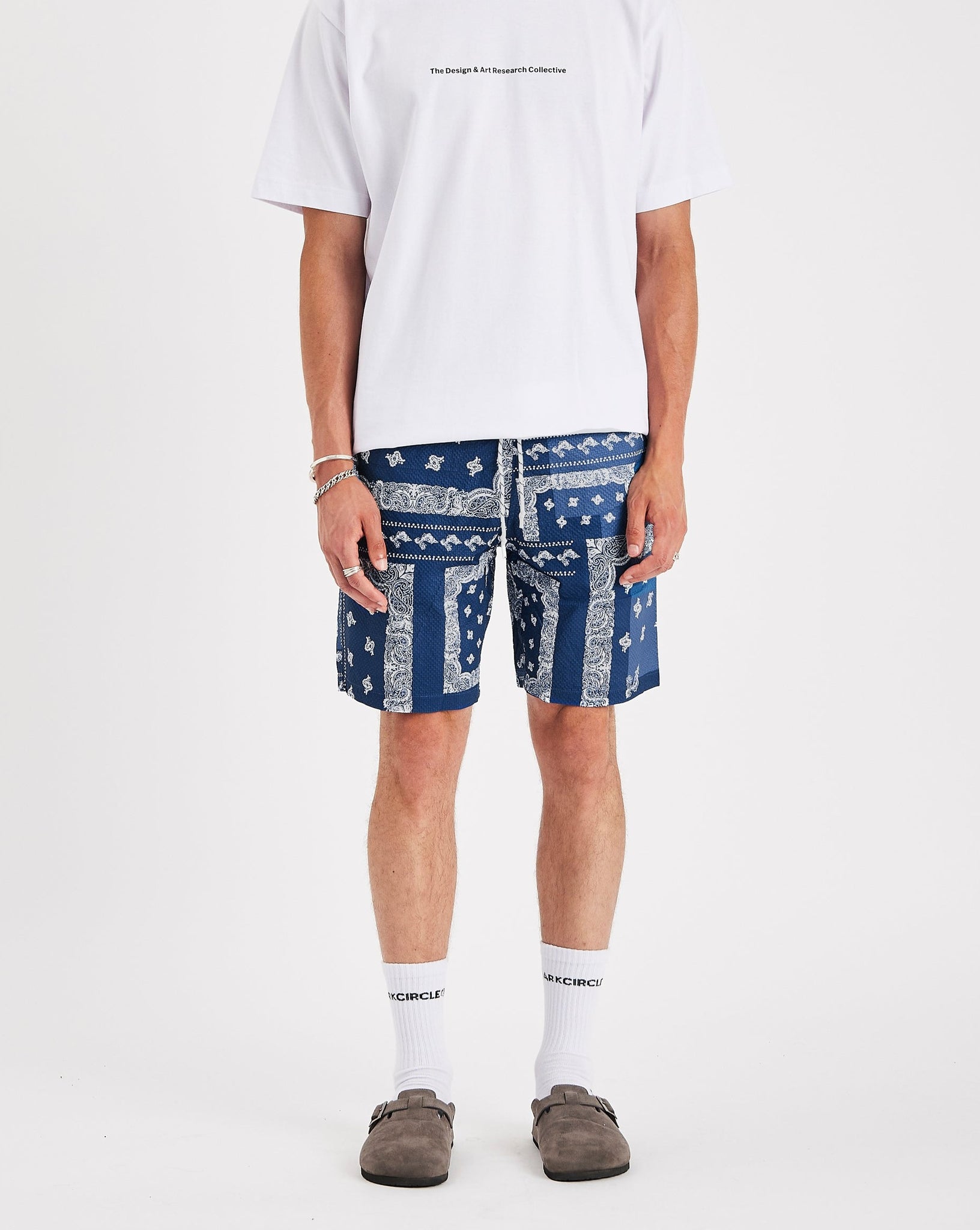 Paisley Shorts - Blue