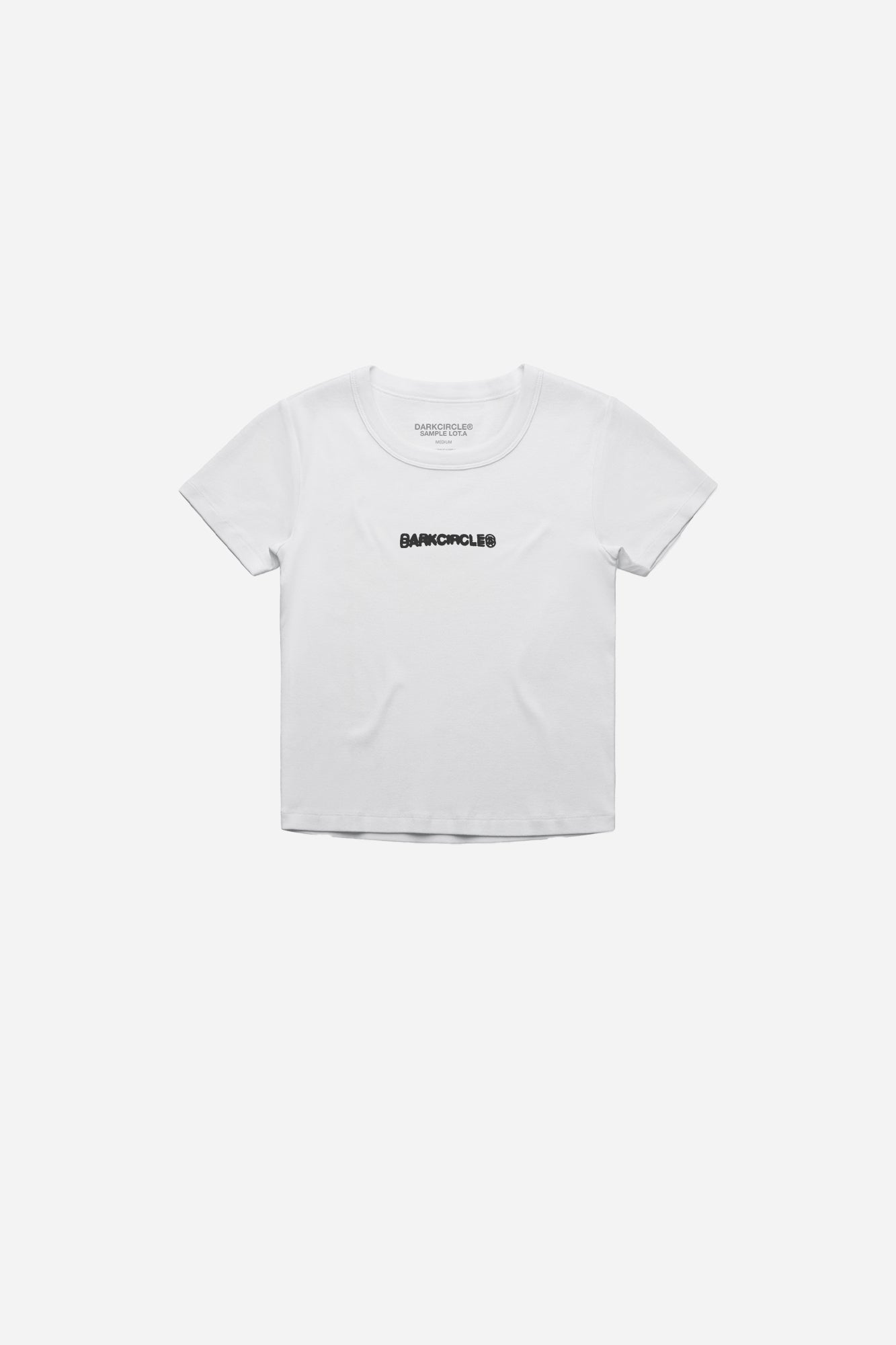 Misprint Womens Crop Tee - White